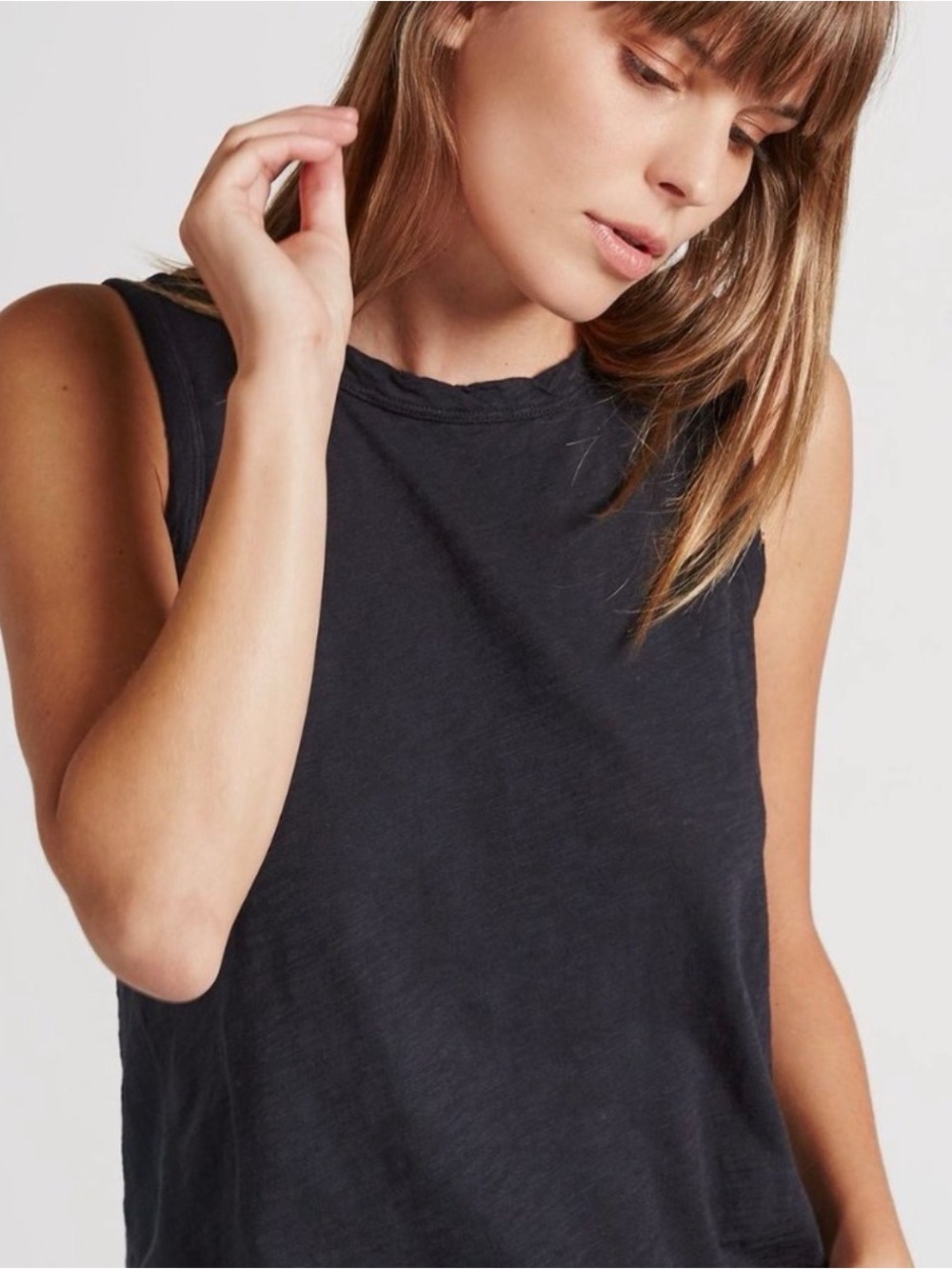 NWOT Current/Elliott The Muscle Tank in Caviar size 1 (small)